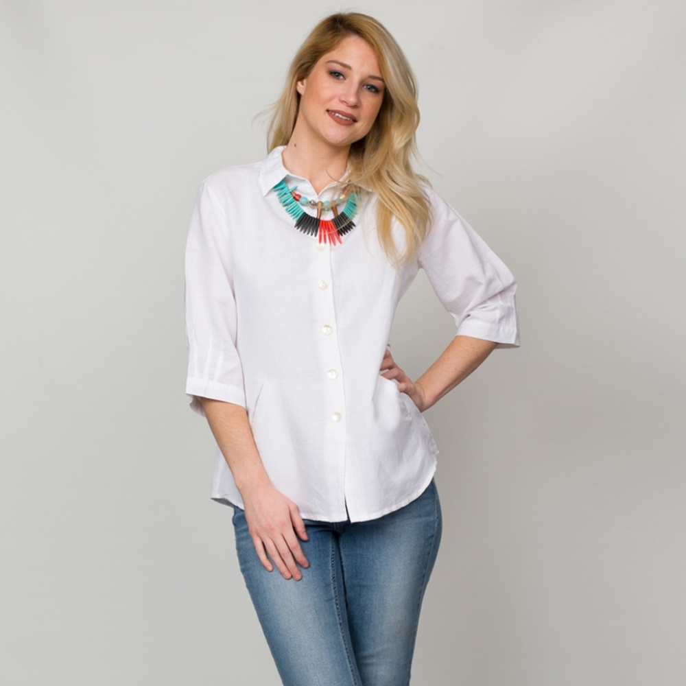 Linen Button-down Shirt